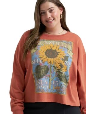 Lee® Women's Plus Relaxed Crew Sweatshirt 4X